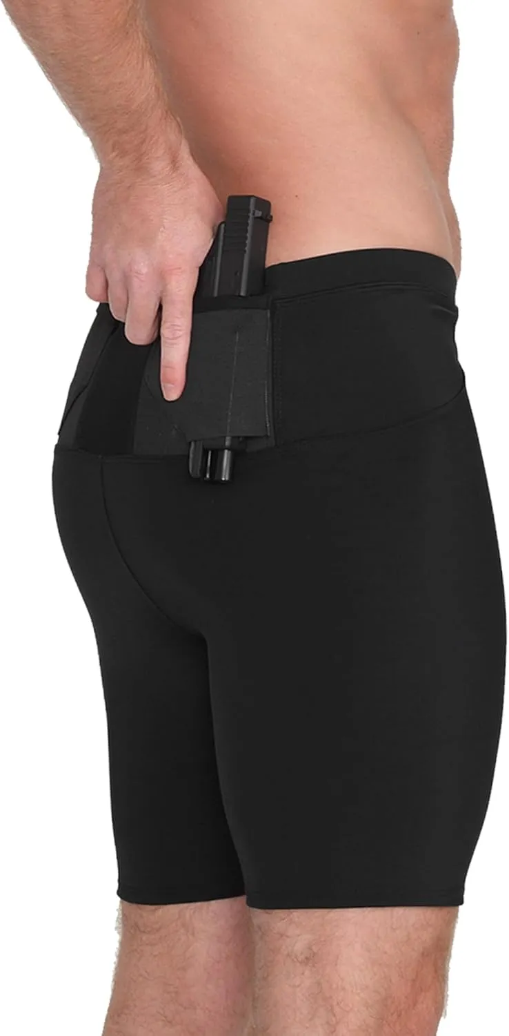 -Made in USA- Mens Concealed Carry Holster Slimming Compression Shapewear Under-Shirt Concealed Gun Holster