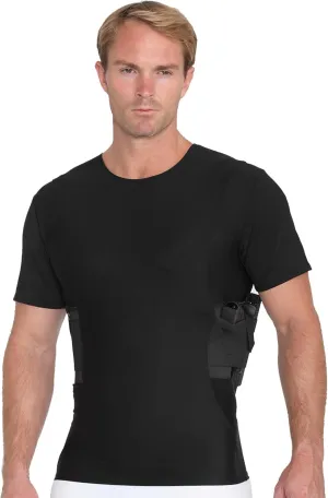 -Made in USA- Mens Concealed Carry Holster Slimming Compression Shapewear Under-Shirt Concealed Gun Holster
