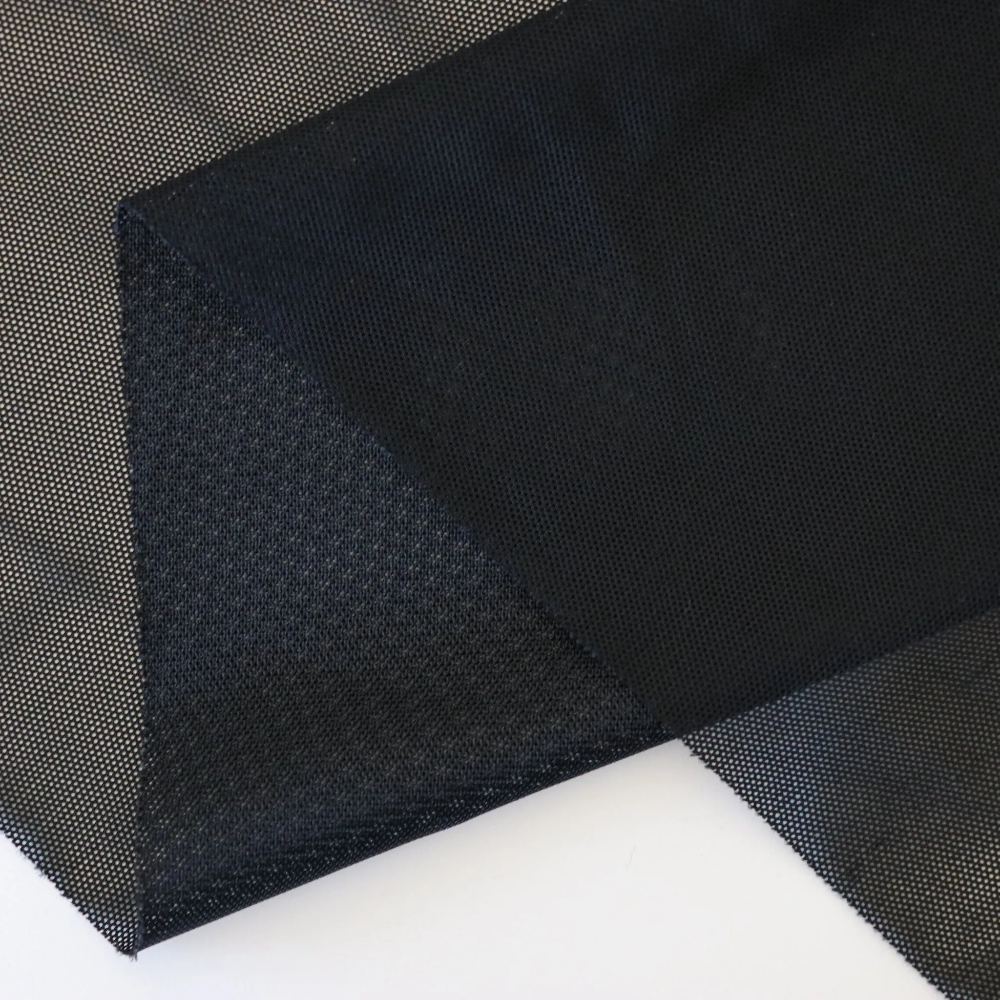 1 Yard Cut: Black Mini Mesh