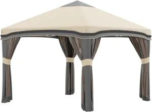 10' X 10' Pops Up Canopy with Netting,Foldable Tents W/Wheeled Carry Bag and 4 Sand Bags for Outdoor,Garden,Patio