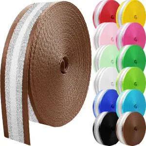 10 Yards Nylon Webbing 1.5 Inch 2 Inch Nylon Strap Webbing Straps Backpack Straps Nylon Belt for Indoor or Outdoor Gear, DIY Crafting, Handles, Luggage, Slings