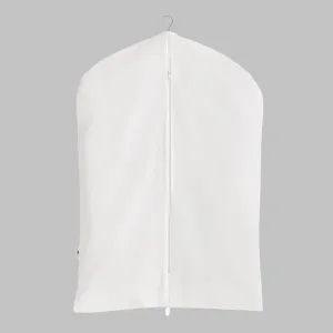 100% Cotton Canvas Garment Cover for Suits, Coats, Dresses; Travel Bag (Small (24"x35"), Off-White)