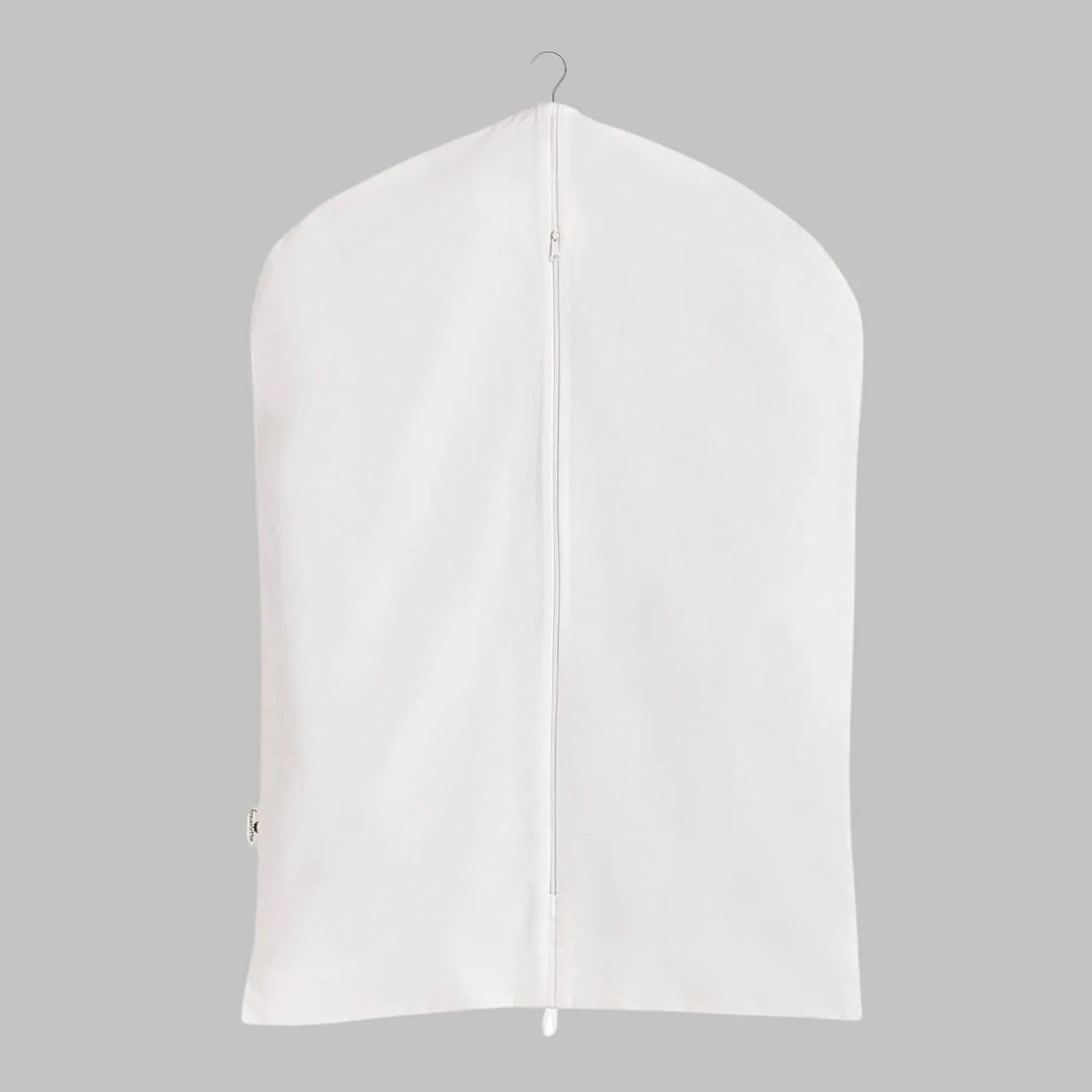 100% Cotton Canvas Garment Cover for Suits, Coats, Dresses; Travel Bag (Small (24"x35"), Off-White)