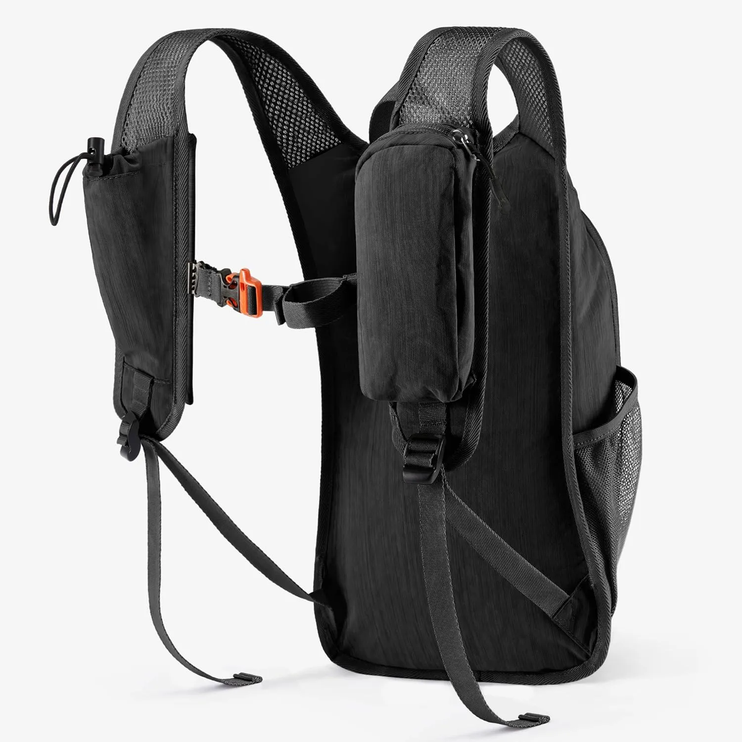 10L Small Hiking Backpack Travel Daypack Lightweight Packable Back Pack for Women Men(Black)
