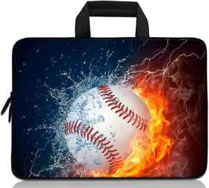 11 11.6 12 12.1 12.5 inch Laptop Carrying Bag Chromebook Case Notebook Ultrabook Bag Tablet Cover Neoprene Sleeve Fit Apple MacBook Air Samsung Acer HP DELL Lenovo Asus(Baseball)