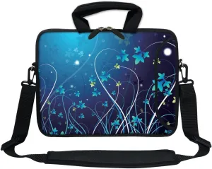 12 Inch Water Resistant Neoprene Laptop Bag with Reinforced Zipper, Strap, Pockets, Fits 11.6" to 12.3" Laptops