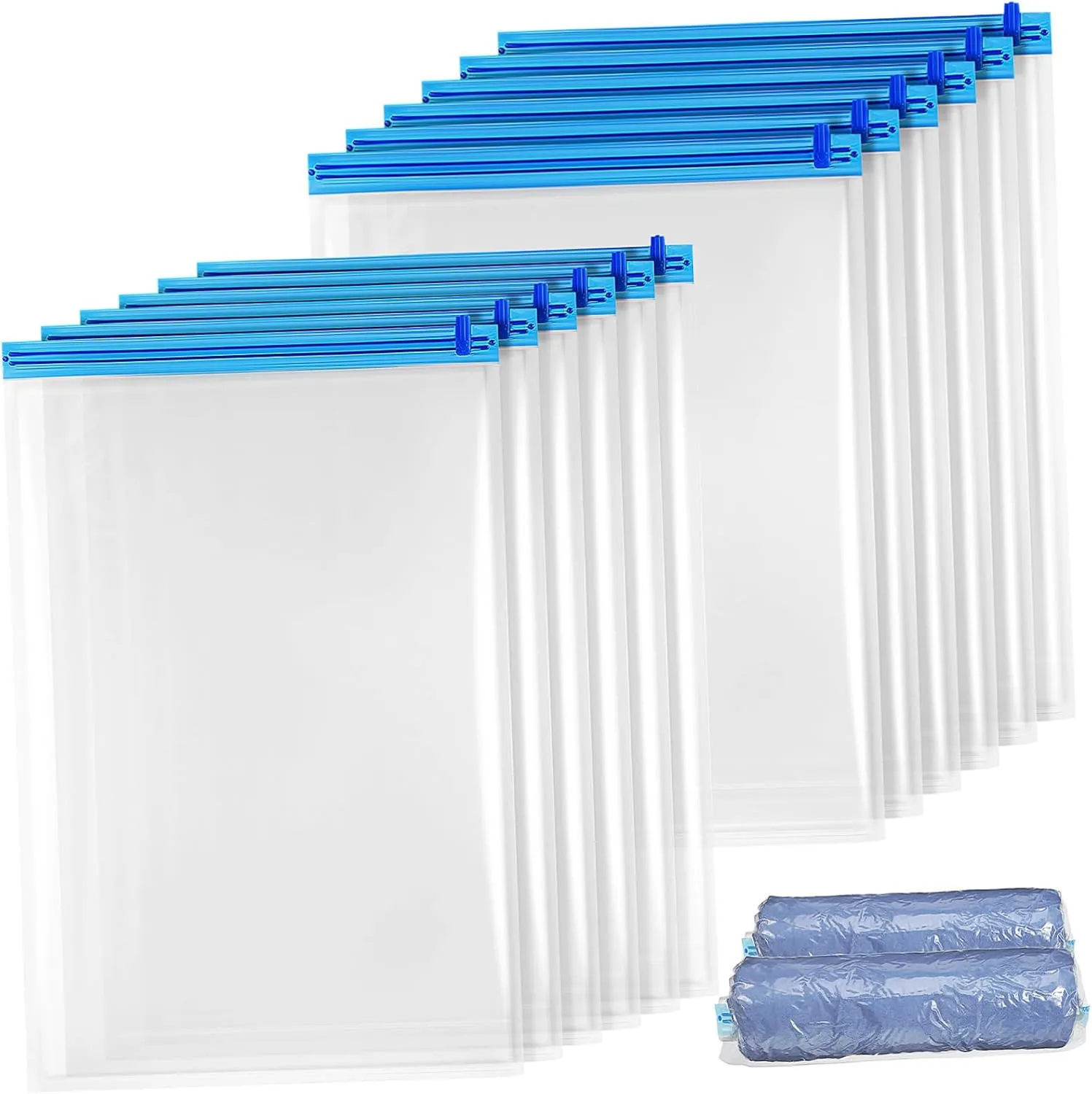 12-pc Set Vacuum Pack Bags Compression Travel Bags for Luggage Space Saver for Clothing Travel Accessories