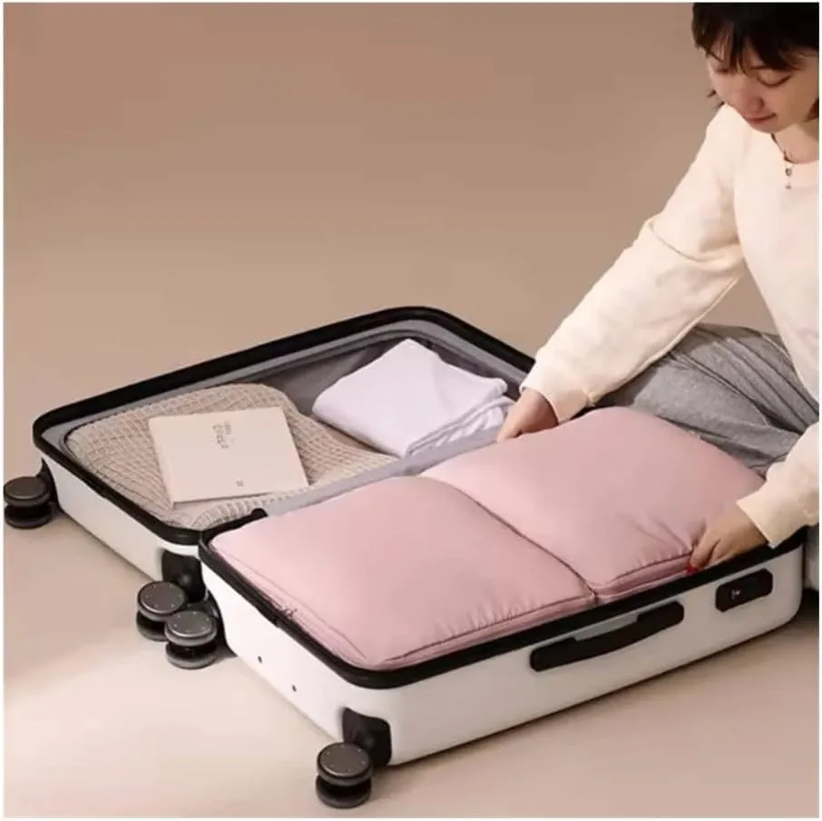 1/2/4PCS Foldable Compression Packing Bag Home Large Capacity Clothes Storage Bag Travel Portable Handheld Compression Bag(Mix A-2Pcs,40X30X18cm)