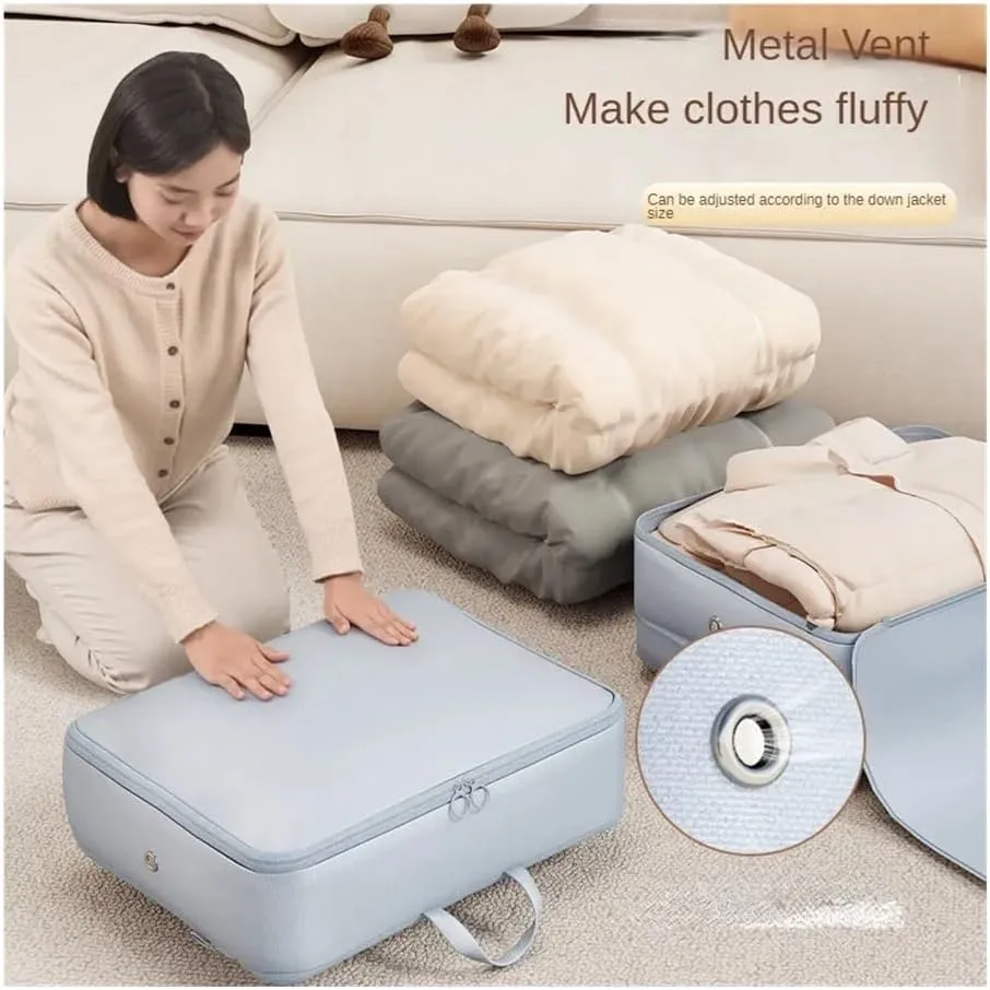 1/2/4PCS Foldable Compression Packing Bag Home Large Capacity Clothes Storage Bag Travel Portable Handheld Compression Bag(Mix A-2Pcs,40X30X18cm)