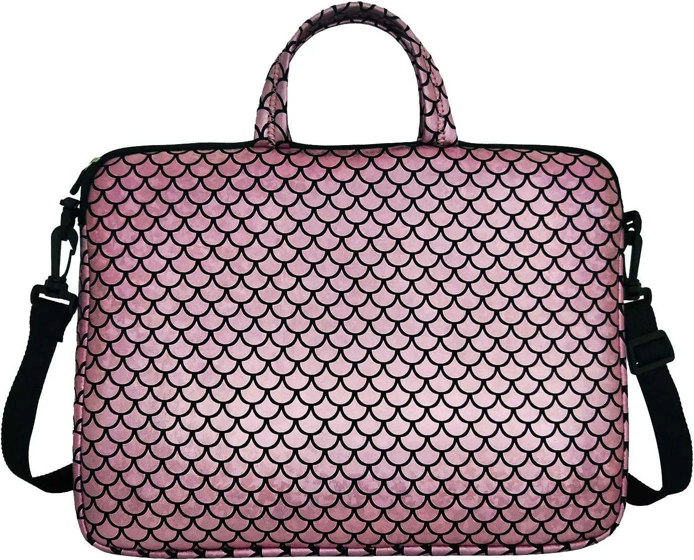 14-Inch Laptop Shoulder Carrying Bag Case Sleeve For 13" 13.3" 14 inch Macbook/Notebook/Ultrabook/Chromebook, Mermaid Scale