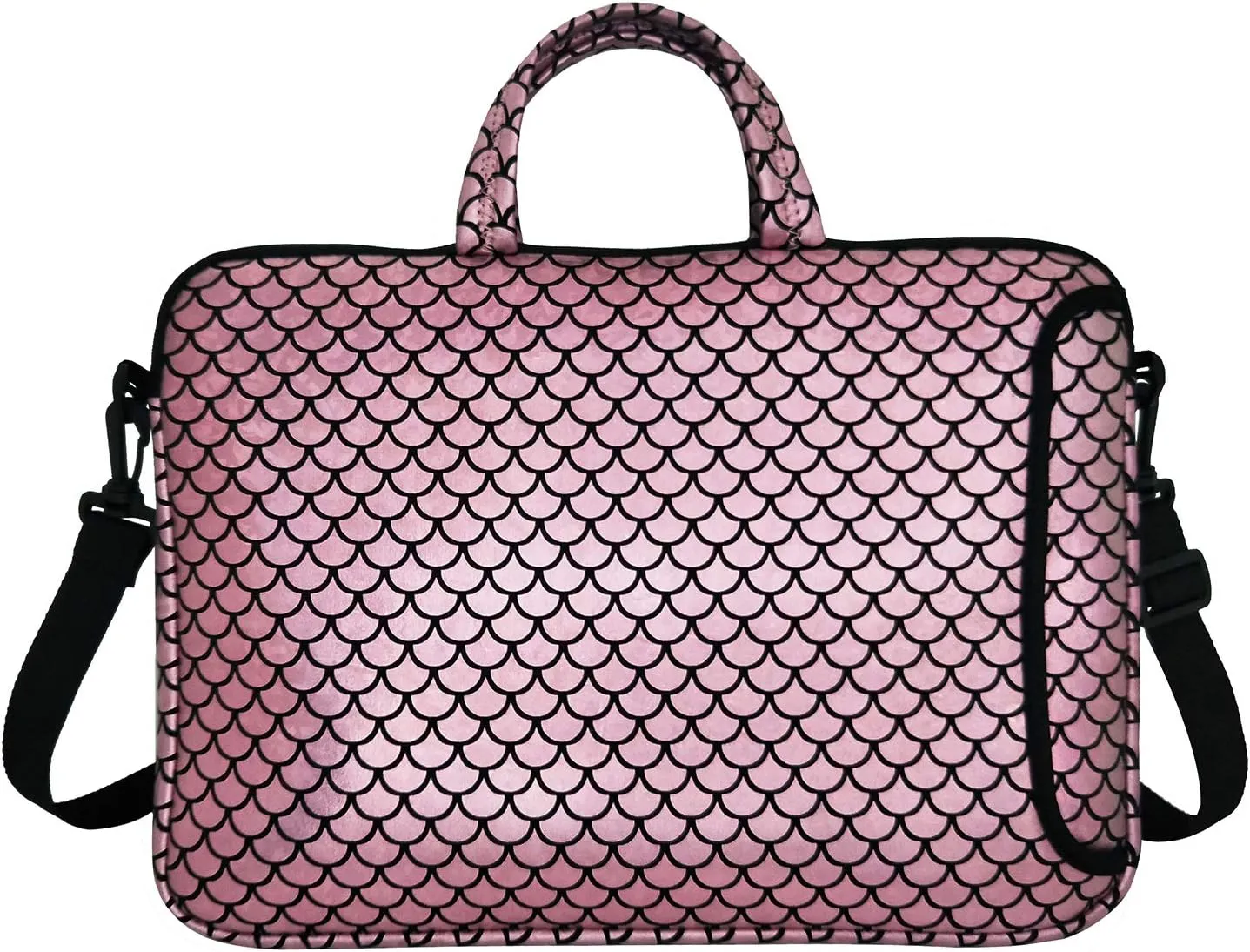 14-Inch Laptop Shoulder Carrying Bag Case Sleeve For 13" 13.3" 14 inch Macbook/Notebook/Ultrabook/Chromebook, Mermaid Scale