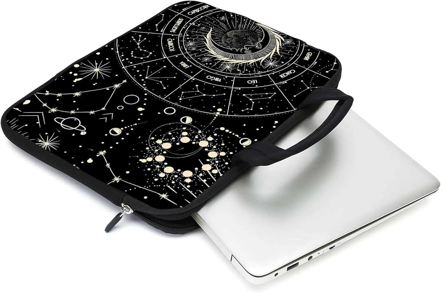 15 Inch Laptop Sleeve Carrying Bag Neoprene Sleeve Tote Tablet Cover Notebook Briefcase Bag with Handle (GHFC-038)