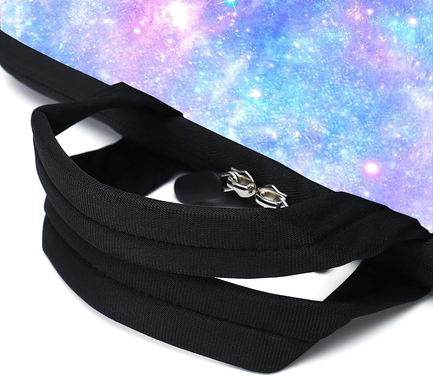 15.6" laptop sleeve chromebook case adjustable shoulder strap with handle accessory pocket (pink galaxys)