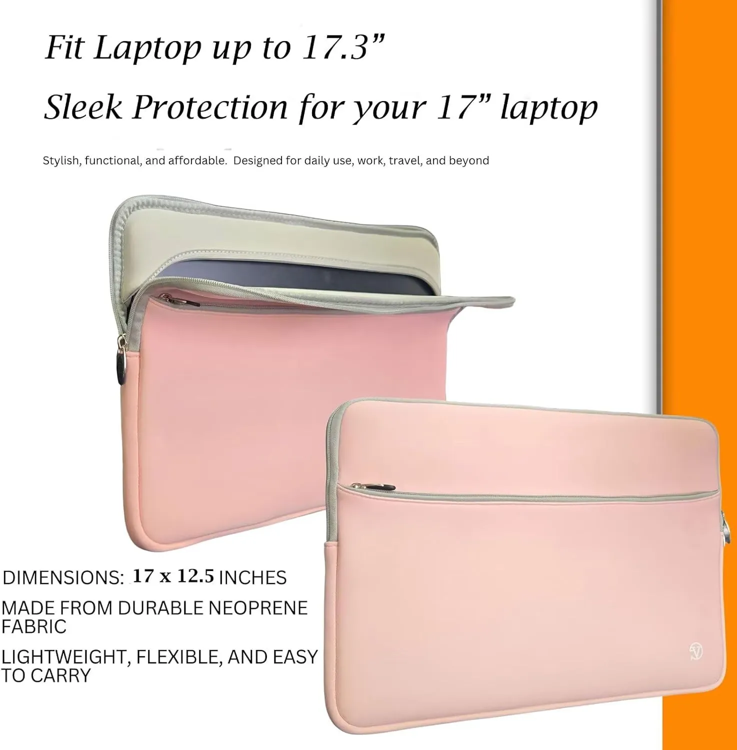 17.3 Inch Laptop Sleeve Compatible with Dell Precision 7780 5770 5760 5750 7770 7760 7750, XPS 17 9730 9720 9710 9700, G7 17 7700