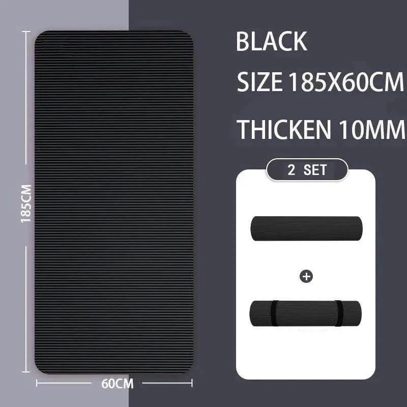 183x61x1cm Thickened Non-Slip Yoga Mats Sport Gym Soft Pilates for Sport Body Building Fitness Esterilla Pilates Gymnastics Pads