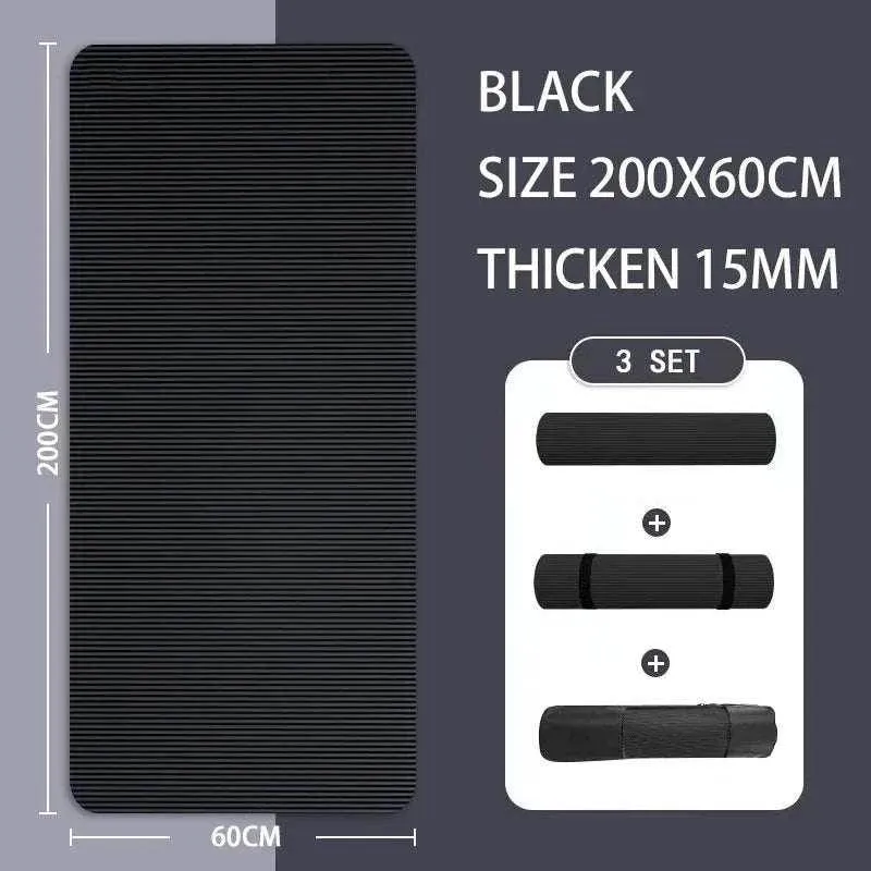 183x61x1cm Thickened Non-Slip Yoga Mats Sport Gym Soft Pilates for Sport Body Building Fitness Esterilla Pilates Gymnastics Pads