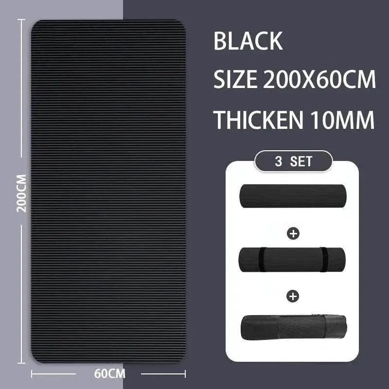 183x61x1cm Thickened Non-Slip Yoga Mats Sport Gym Soft Pilates for Sport Body Building Fitness Esterilla Pilates Gymnastics Pads