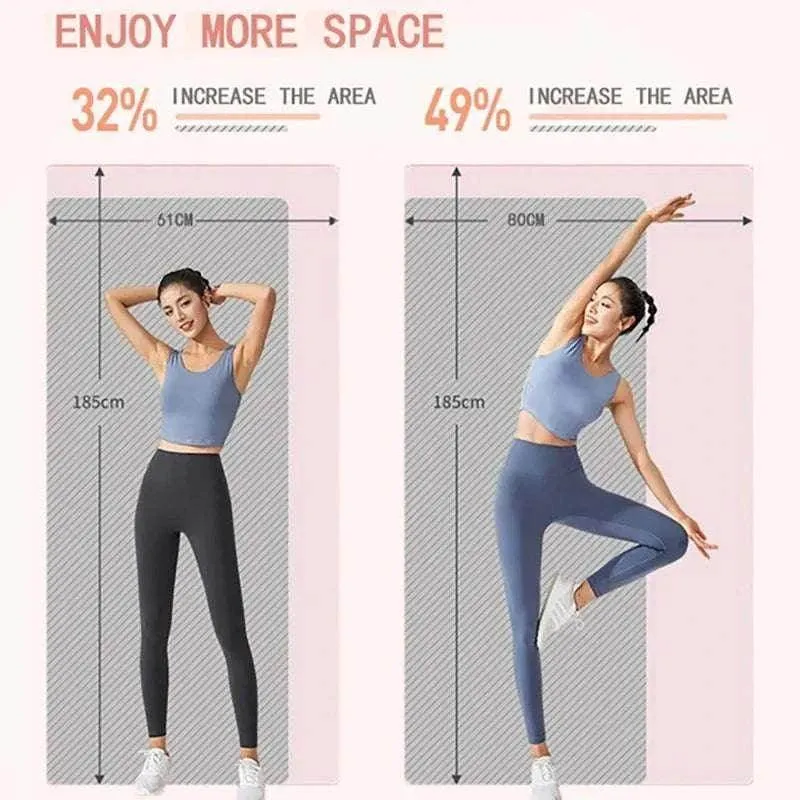 183x61x1cm Thickened Non-Slip Yoga Mats Sport Gym Soft Pilates for Sport Body Building Fitness Esterilla Pilates Gymnastics Pads