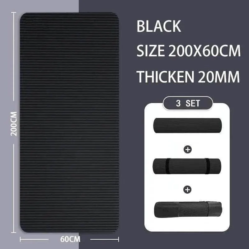 183x61x1cm Thickened Non-Slip Yoga Mats Sport Gym Soft Pilates for Sport Body Building Fitness Esterilla Pilates Gymnastics Pads