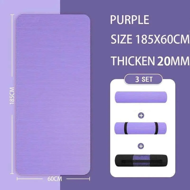 183x61x1cm Thickened Non-Slip Yoga Mats Sport Gym Soft Pilates for Sport Body Building Fitness Esterilla Pilates Gymnastics Pads