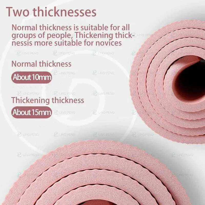 183x61x1cm Thickened Non-Slip Yoga Mats Sport Gym Soft Pilates for Sport Body Building Fitness Esterilla Pilates Gymnastics Pads