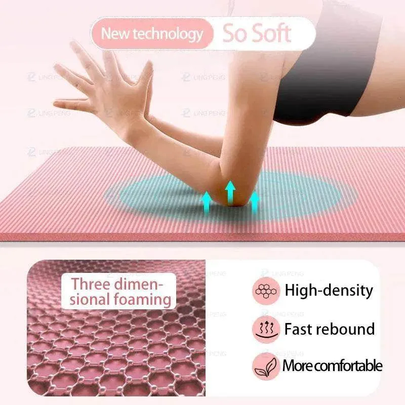 183x61x1cm Thickened Non-Slip Yoga Mats Sport Gym Soft Pilates for Sport Body Building Fitness Esterilla Pilates Gymnastics Pads