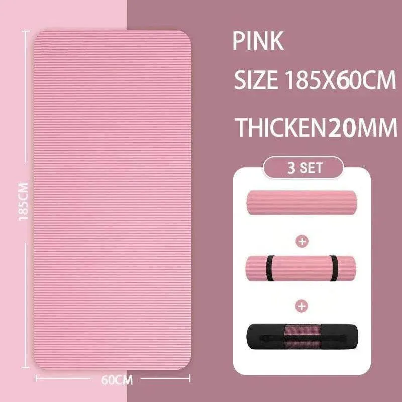 183x61x1cm Thickened Non-Slip Yoga Mats Sport Gym Soft Pilates for Sport Body Building Fitness Esterilla Pilates Gymnastics Pads