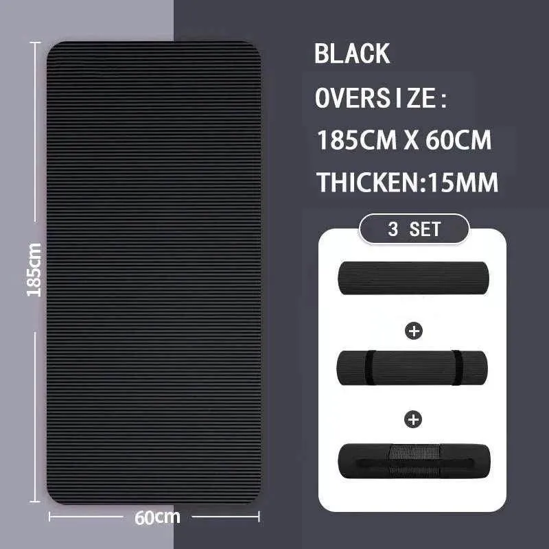 183x61x1cm Thickened Non-Slip Yoga Mats Sport Gym Soft Pilates for Sport Body Building Fitness Esterilla Pilates Gymnastics Pads