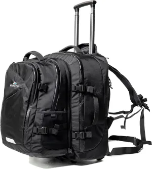 2-in-1 Transformer Travel Backpack with Wheels - 2 Piece Luggage Set, Carry On Luggage, 22 Inch, Softsided Wheeled Rolling Luggage with Detachable Daypack