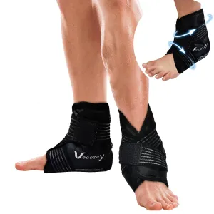 2 Packs Ankle Ice Pack Wrap for Achilles Tendonitis, Plantar Fasciitis, Swelling, Foot Pain Relief, Hot Cold Compression for Sprain Ankles Reusable Gel Ice Packs for Ankles and Heels Injuries
