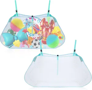 2 Pcs Pool Storage Bag Pool Storage Swimming Bag Large Hanging Net Swimming Accessories Organizer for Inflatables, Floats, Football, Basketballs, Garage Supplies