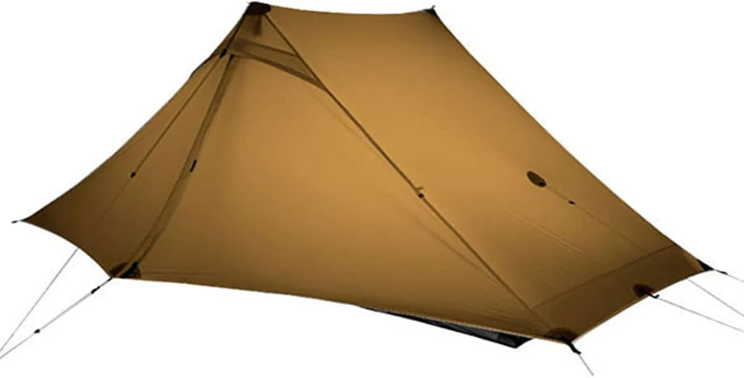 2 Person Outdoor Ultralight Camping Tent 3 Season 20D Nylon Both Sides Silicon Tent Easy Set Up Windproof Tent Portable Carry Bag