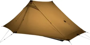 2 Person Outdoor Ultralight Camping Tent 3 Season 20D Nylon Both Sides Silicon Tent Easy Set Up Windproof Tent Portable Carry Bag