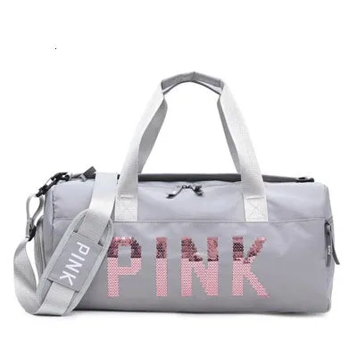 2019 New Cheap Sequins Black Gym Bag Women Shoe Compartment Waterproof Sport Bags For Fitness Training Yoga Bolsa Sac De Sport