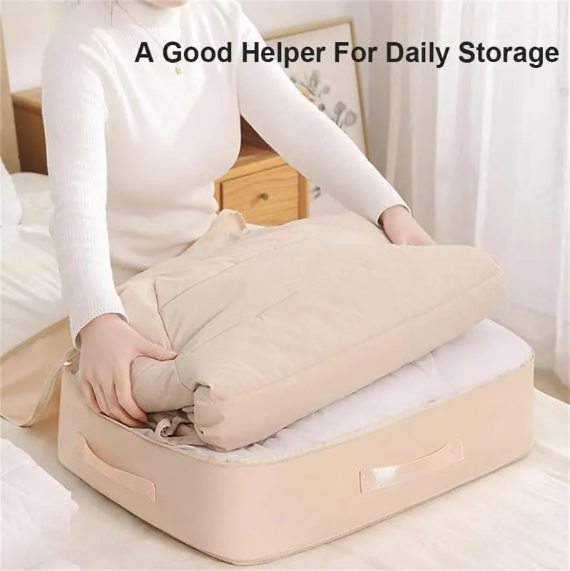 2024 New Space Saving Self Compression Organizer,Compression Duvet Storage Bag Large Capacity,Self Compression Moving Organizer Bags Heavy Duty Moving Bags for Comforters, Pink