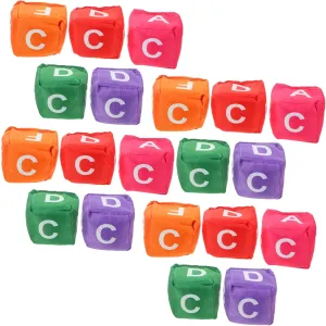 20Pcs Outdoor Bean Bags Toss Game for Canvas for Birthday Parties Classroom Activities and Family Fun Alphabet Design