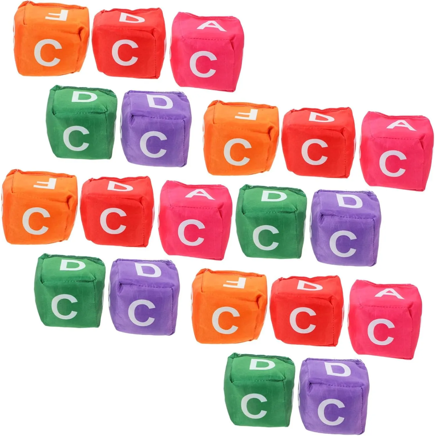 20Pcs Outdoor Bean Bags Toss Game for Canvas for Birthday Parties Classroom Activities and Family Fun Alphabet Design
