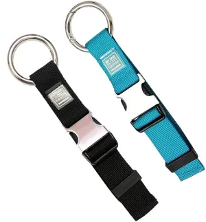 2PCS Add a Bag Luggage Strap Jacket Gripper,Heavy Duty Luggage Straps Carry-on Baggage Suitcase Straps Belts Travel Accessories (Black/Blue)