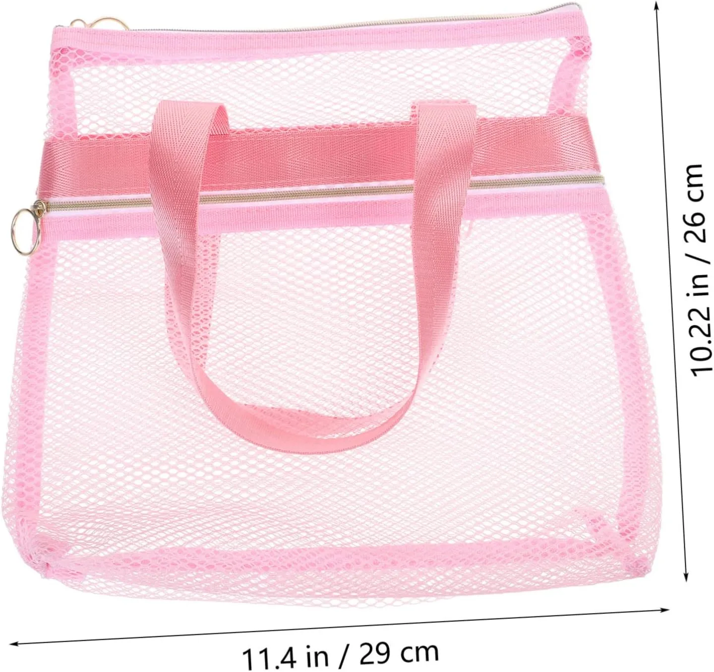 2pcs Travel Toiletry Bag Travel Make up Bag Shower Portable Nylon Beach Bag Multiple Pockets, Pinkx2pcs, 29X26CMx2pcs