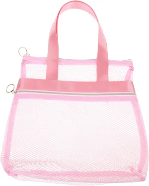 2pcs Travel Toiletry Bag Travel Make up Bag Shower Portable Nylon Beach Bag Multiple Pockets, Pinkx2pcs, 29X26CMx2pcs