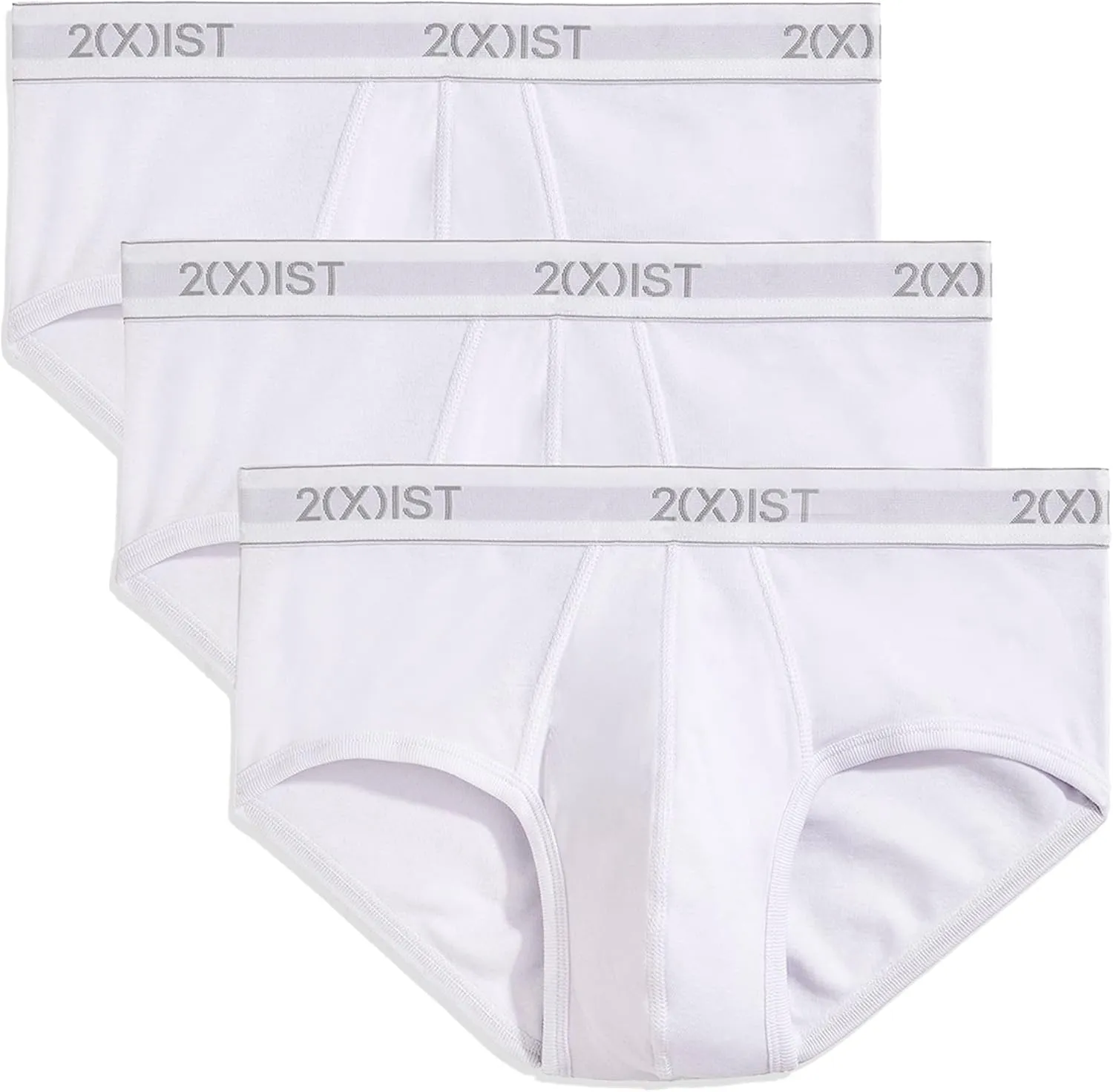 2(X)IST Men's Essential Cotton Contour Pouch Brief 3-Pack
