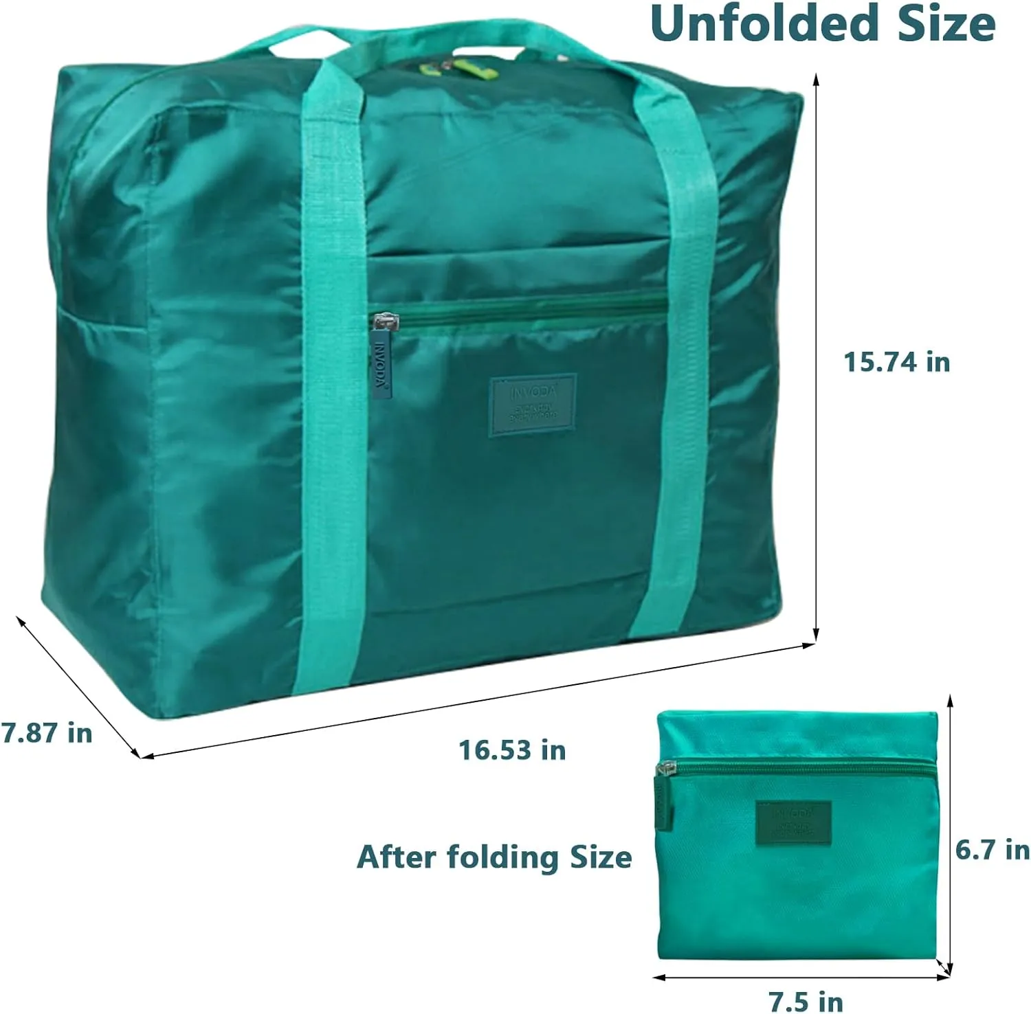 4PCS Travel Bag Foldable Luggage Bag for Spirit Airlines Tote Carry on Duffle Bag Sports Gym Water Resistant Personal Item Bag Weekender Overnight Bag (4 PCS)