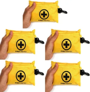 5 Packs 151 Pcs First Aid Kits Small for Survival Emergency Trauma Military Tactical Medical School Office Home Hunting Camping Hiking Fishing IFAK EMT Bag