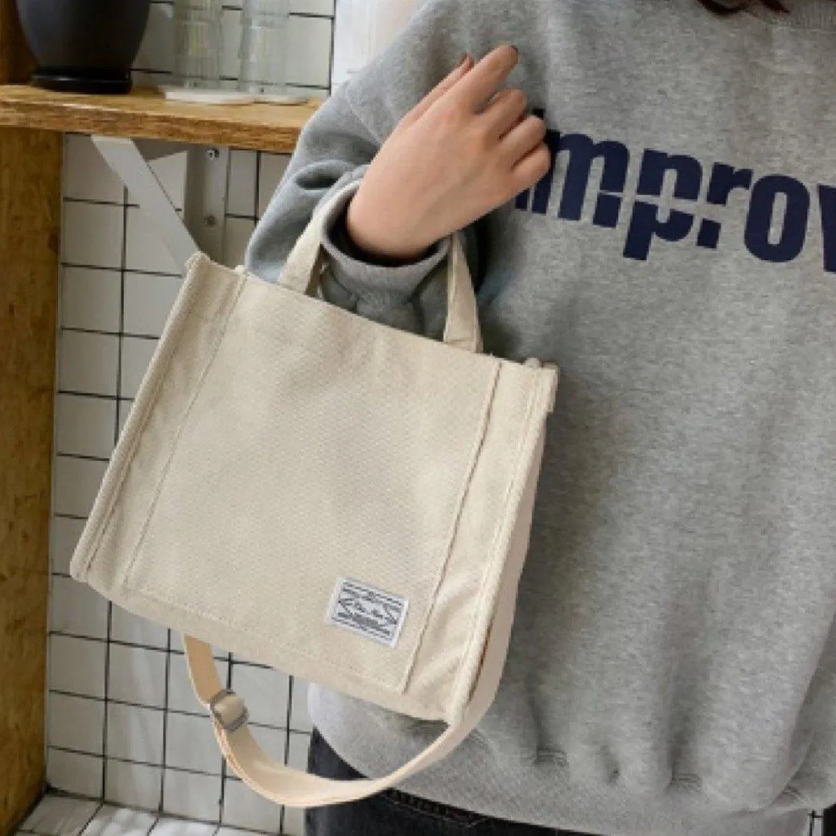 6 Colours Women Corduroy Small Square Shoulder Bag Fashion Crossbody Tote