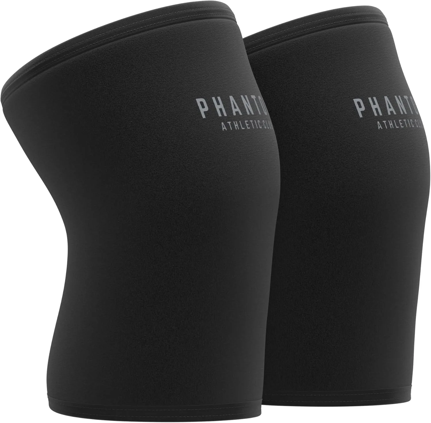 7mm Compression Knee Sleeves for Weightlifting Support, Powerlifting Strength, Heavy Squats, Cross Training, Gym Fitness, Sports – Strong Thick Neoprene Knee Braces for Men & Women (2 Pack, Medium)