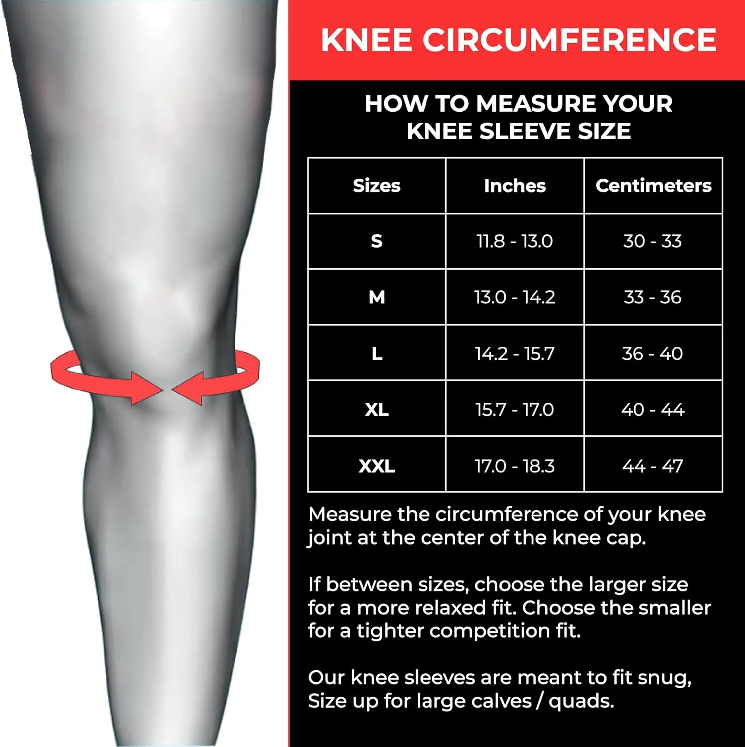 7mm Compression Knee Sleeves for Weightlifting Support, Powerlifting Strength, Heavy Squats, Cross Training, Gym Fitness, Sports – Strong Thick Neoprene Knee Braces for Men & Women (2 Pack, Medium)
