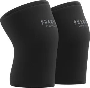 7mm Compression Knee Sleeves for Weightlifting Support, Powerlifting Strength, Heavy Squats, Cross Training, Gym Fitness, Sports – Strong Thick Neoprene Knee Braces for Men & Women (2 Pack, Medium)