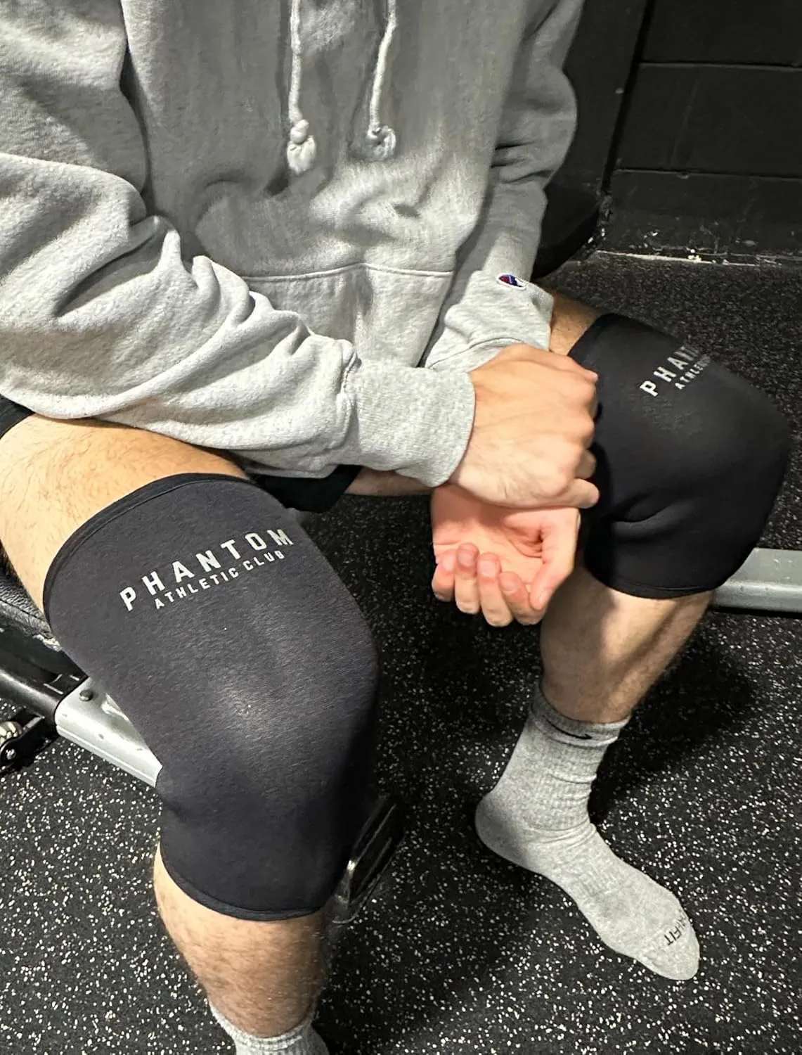 7mm Compression Knee Sleeves for Weightlifting Support, Powerlifting Strength, Heavy Squats, Cross Training, Gym Fitness, Sports – Strong Thick Neoprene Knee Braces for Men & Women (2 Pack, Medium)