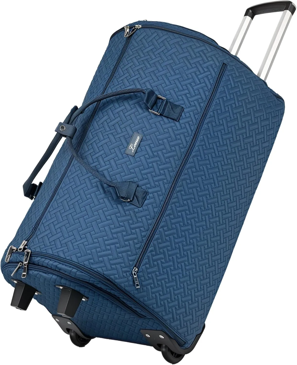 93L Carry on Garment Duffle Bag with Wheels, Folding Convertible Rolling Garment Bag for Travel with Shoes Compartment, Wheeled Waterproof Suit Bag Travel for Men Women