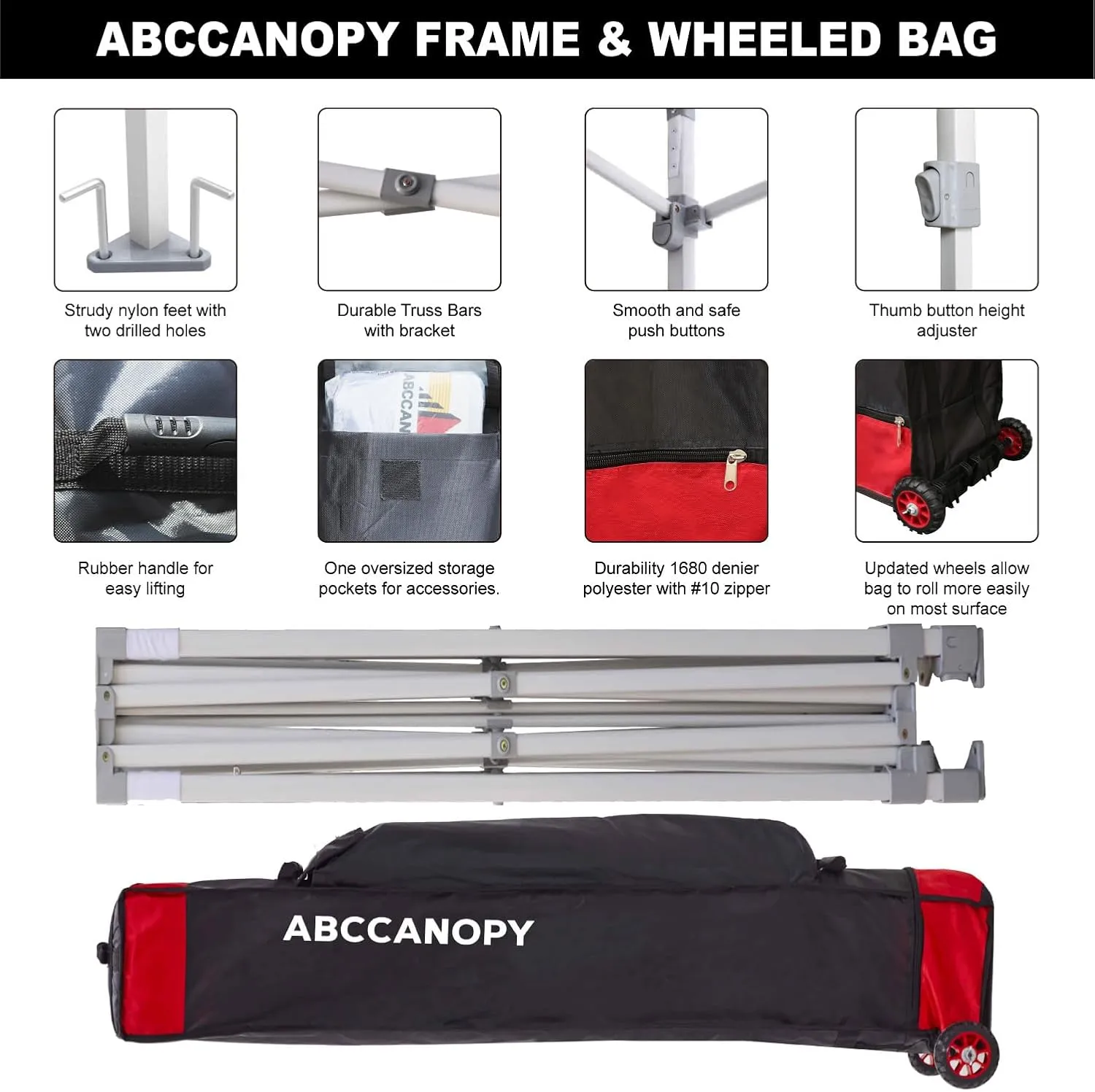ABCCANOPY Outdoor Winter Gazebo 10x20, Premium Instant Pop Up Canopy Tent with Elegant Church Window,Snow and Rain Protection, Bonus Wheeled Bag,Royal Blue